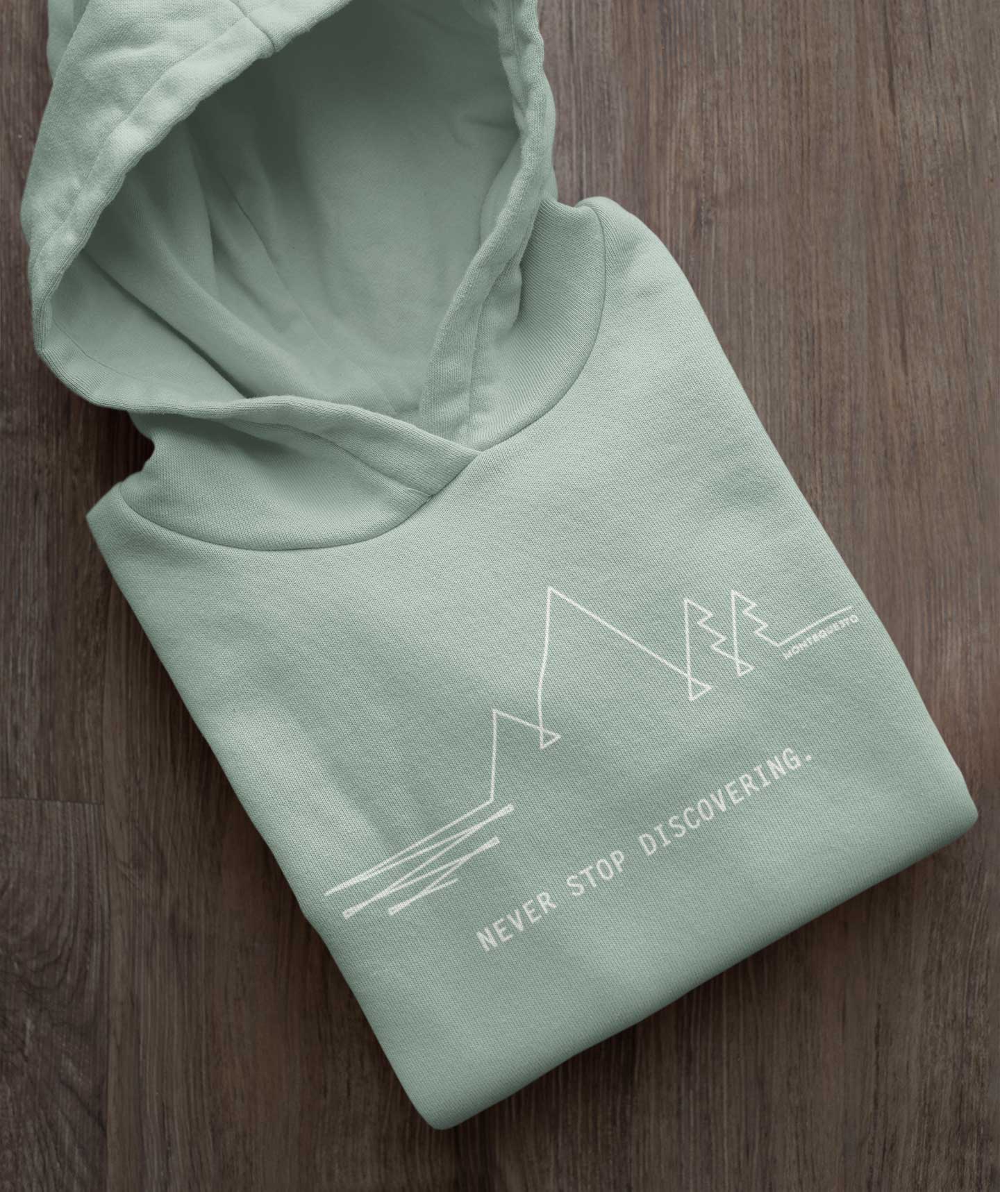 MQ NEVER STOP DISCOVERING - Organic Hoodie Unisex